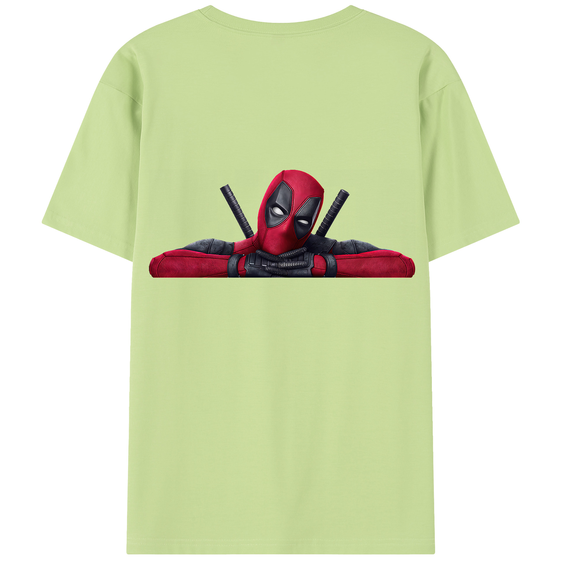 （画像用） Deadpool デッドプール 綿100％半袖Tシャツ（背面プリント）